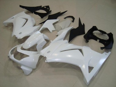 2008-2012 White Kawasaki ZX250R Motorcycle Fairings