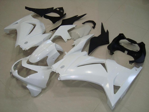 2008-2012 White Kawasaki ZX250R Motorcycle Fairings 2008-2012 White Kawasaki ZX250R Motorcycle Fairings