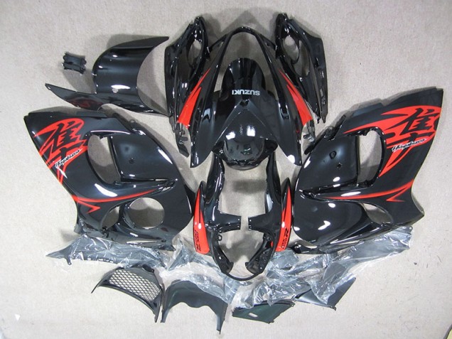 2008-2019 Black Red Suzuki GSXR1300 Hayabusa Motorcycle Fairing 2008-2019 Black Red Suzuki GSXR1300 Hayabusa Motorcycle Fairing