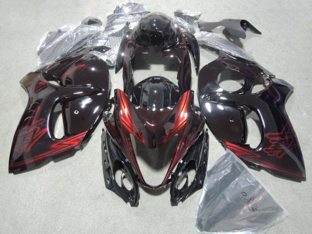 2008-2019 Black Red Suzuki GSXR1300 Hayabusa Bike Fairings 2008-2019 Black Red Suzuki GSXR1300 Hayabusa Bike Fairings