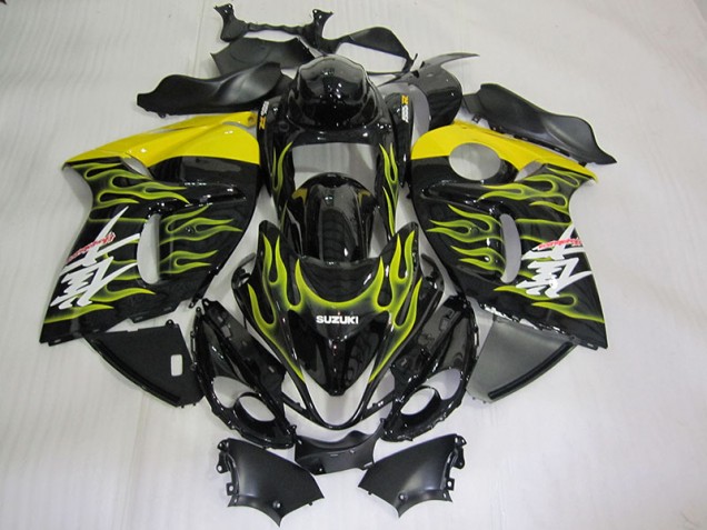 2008-2019 Black Yellow Flame Suzuki GSXR1300 Hayabusa Motorcycle Fairing Kits 2008-2019 Black Yellow Flame Suzuki GSXR1300 Hayabusa Motorcycle Fairing Kits