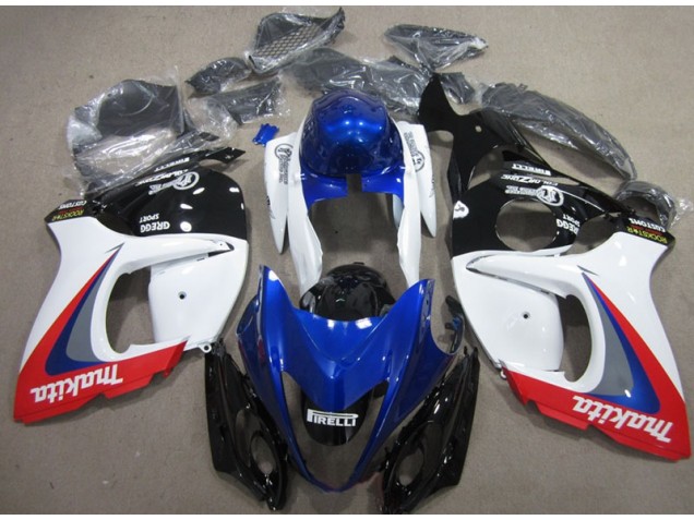 2008-2019 White Blue Makita Suzuki GSXR1300 Hayabusa Moto Fairings 2008-2019 White Blue Makita Suzuki GSXR1300 Hayabusa Moto Fairings