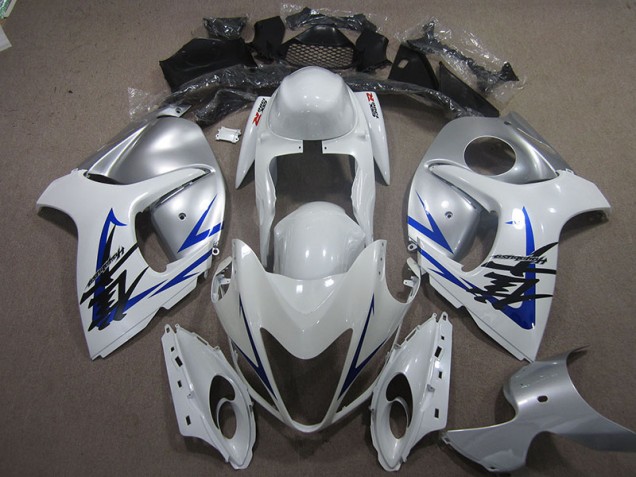 2008-2019 White Blue Suzuki GSXR1300 Hayabusa Motorcycle Fairings 2008-2019 White Blue Suzuki GSXR1300 Hayabusa Motorcycle Fairings