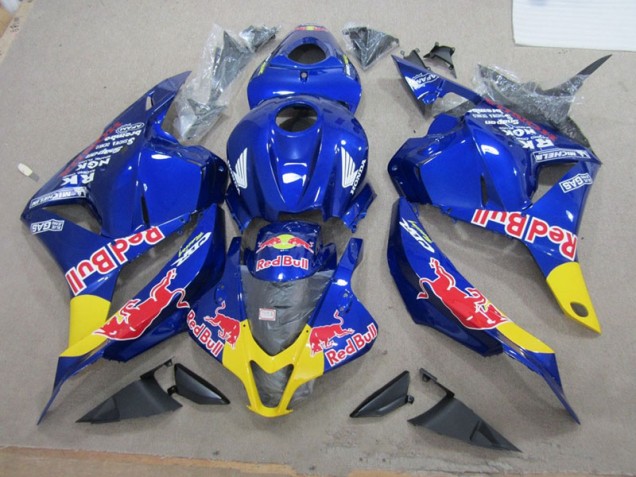 2009-2012 Blue Red Bull Honda CBR600RR Replacement Motorcycle Fairings 2009-2012 Blue Red Bull Honda CBR600RR Replacement Motorcycle Fairings