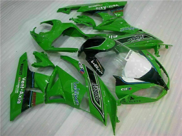 2009-2012 Green Black LeoVince Kawasaki ZX6R Motorcycle Fairing Kit 2009-2012 Green Black LeoVince Kawasaki ZX6R Motorcycle Fairing Kit