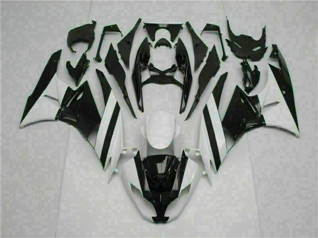 2009-2012 White Black Kawasaki ZX6R Motorcycle Replacement Fairings 2009-2012 White Black Kawasaki ZX6R Motorcycle Replacement Fairings