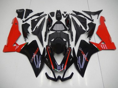 2009-2015 Black Red Aprilia RSV4 Moto Fairings