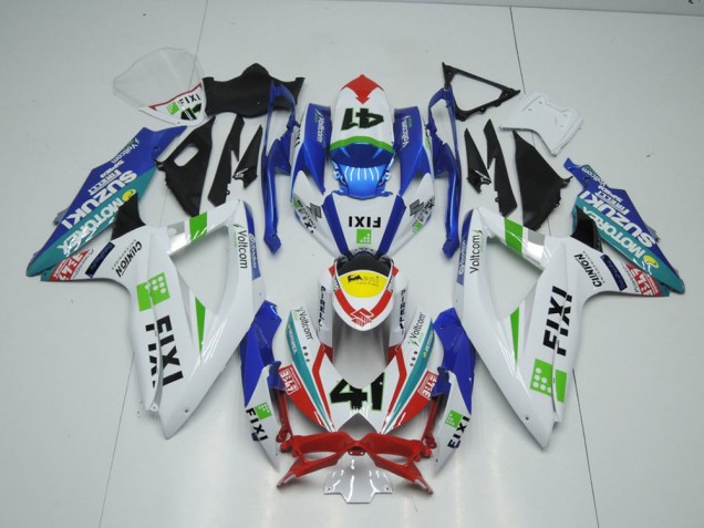 2009-2016 Fixi Light Blue Suzuki GSXR 1000 K9 Replacement Fairings 2009-2016 Fixi Light Blue Suzuki GSXR 1000 K9 Replacement Fairings