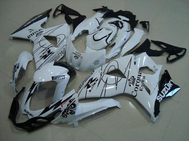 2009-2016 White Corona Suzuki GSXR 1000 K9 Motorcycle Fairings 2009-2016 White Corona Suzuki GSXR 1000 K9 Motorcycle Fairings