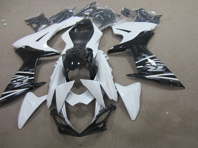 2011-2021 White Black Suzuki GSXR750 Motorcycle Fairing Kit 2011-2021 White Black Suzuki GSXR750 Motorcycle Fairing Kit