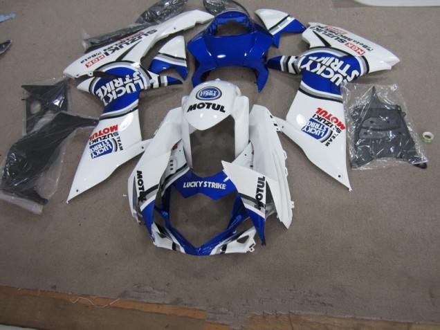 2011-2021 White Lucky Strike Motul Suzuki GSXR750 Motorbike Fairing 2011-2021 White Lucky Strike Motul Suzuki GSXR750 Motorbike Fairing