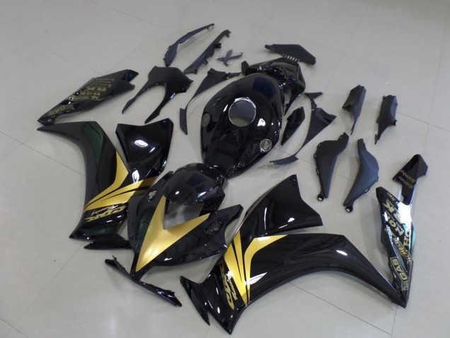2012-2016 Glossy Black Gold Sticker Honda CBR1000RR Bike Fairings 2012-2016 Glossy Black Gold Sticker Honda CBR1000RR Bike Fairings