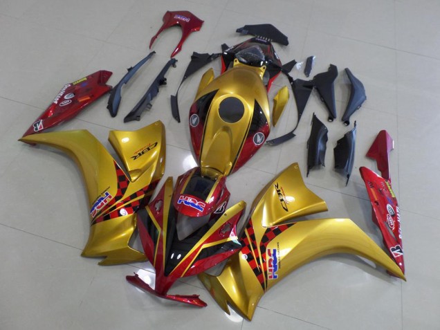 2012-2016 Gold and Dark Red Honda CBR1000RR Motor Fairings 2012-2016 Gold and Dark Red Honda CBR1000RR Motor Fairings