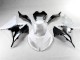 2013-2018 White Black Kawasaki ZX6R Motorbike Fairings 2013-2018 White Black Kawasaki ZX6R Motorbike Fairings