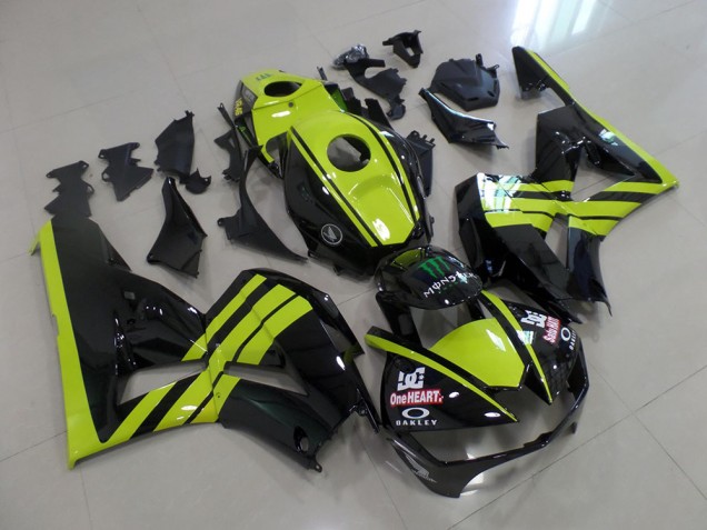 2013-2021 Green Black Honda CBR600RR Motorcycle Fairings 2013-2021 Green Black Honda CBR600RR Motorcycle Fairings