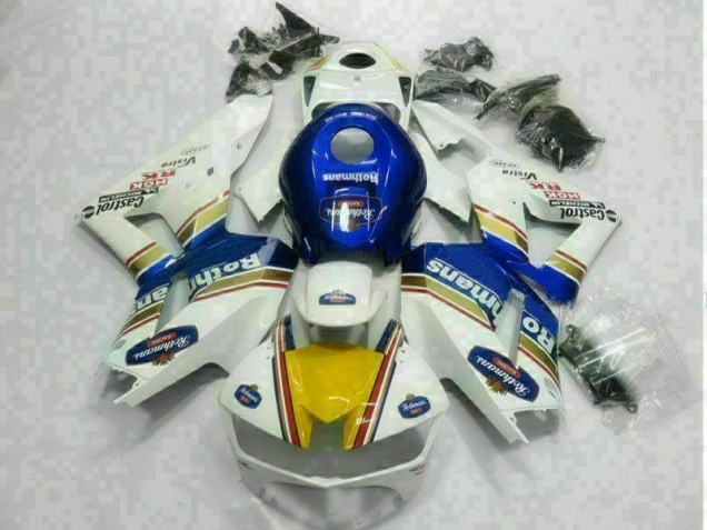 2013-2021 White Blue Honda CBR600RR Motorbike Fairings 2013-2021 White Blue Honda CBR600RR Motorbike Fairings