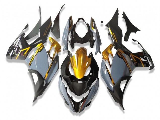 2018-2023 Grey Black Kawasaki EX400 Motorbike Fairing Kits 2018-2023 Grey Black Kawasaki EX400 Motorbike Fairing Kits